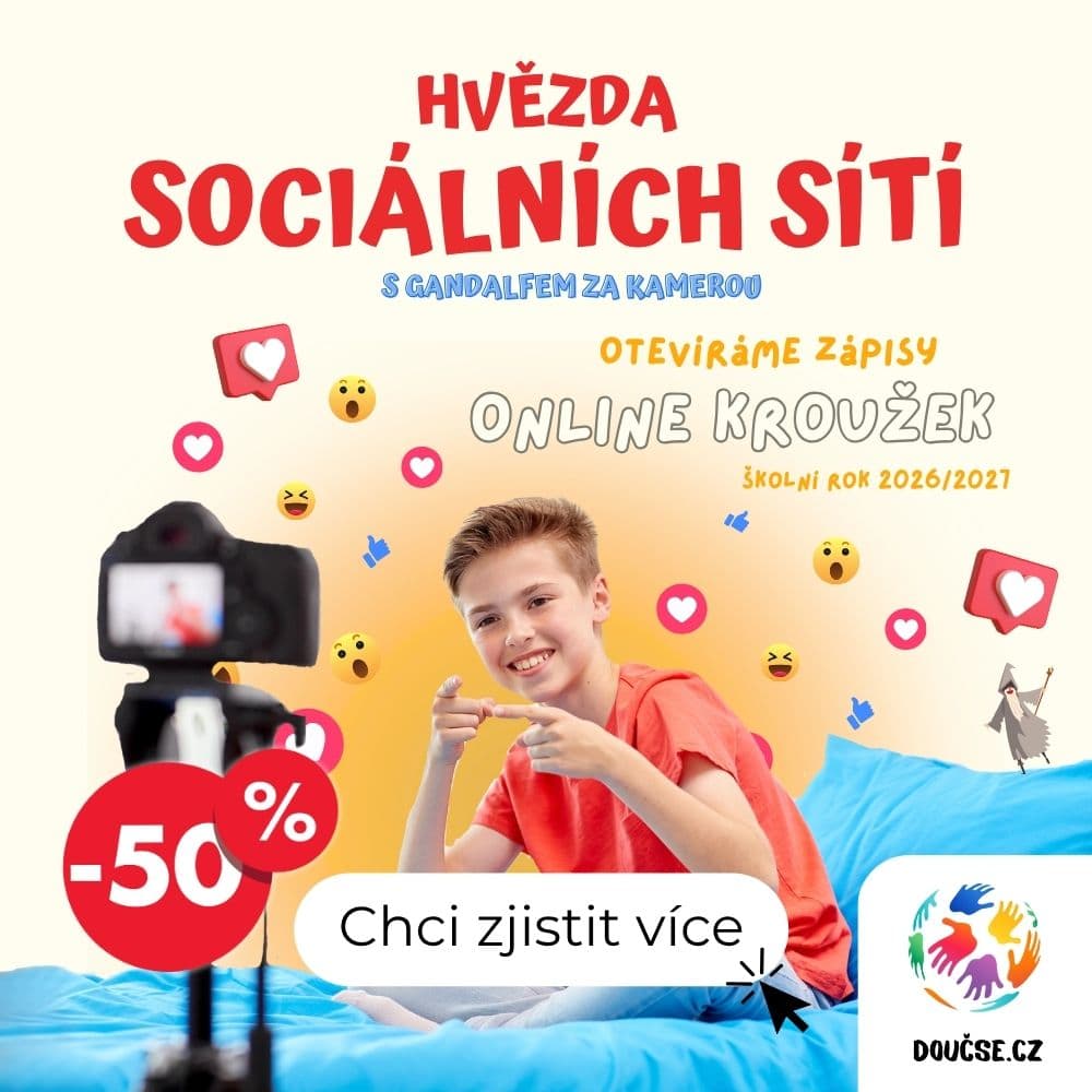 Hvězda sociálních sítí — kroužek pro děti 12–18 let
