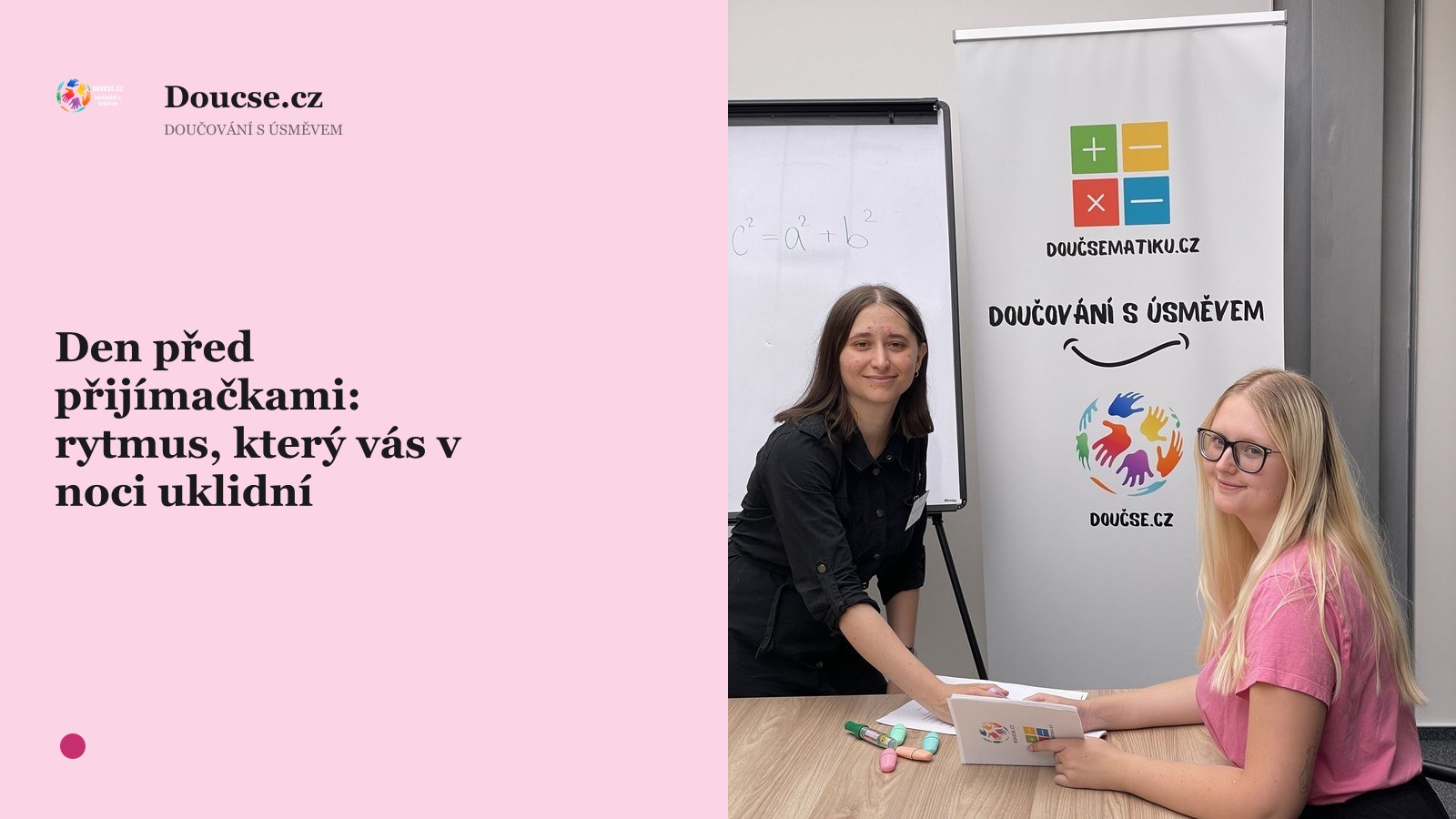 Den před přijímačkami: rytmus, který vás v noci uklidní