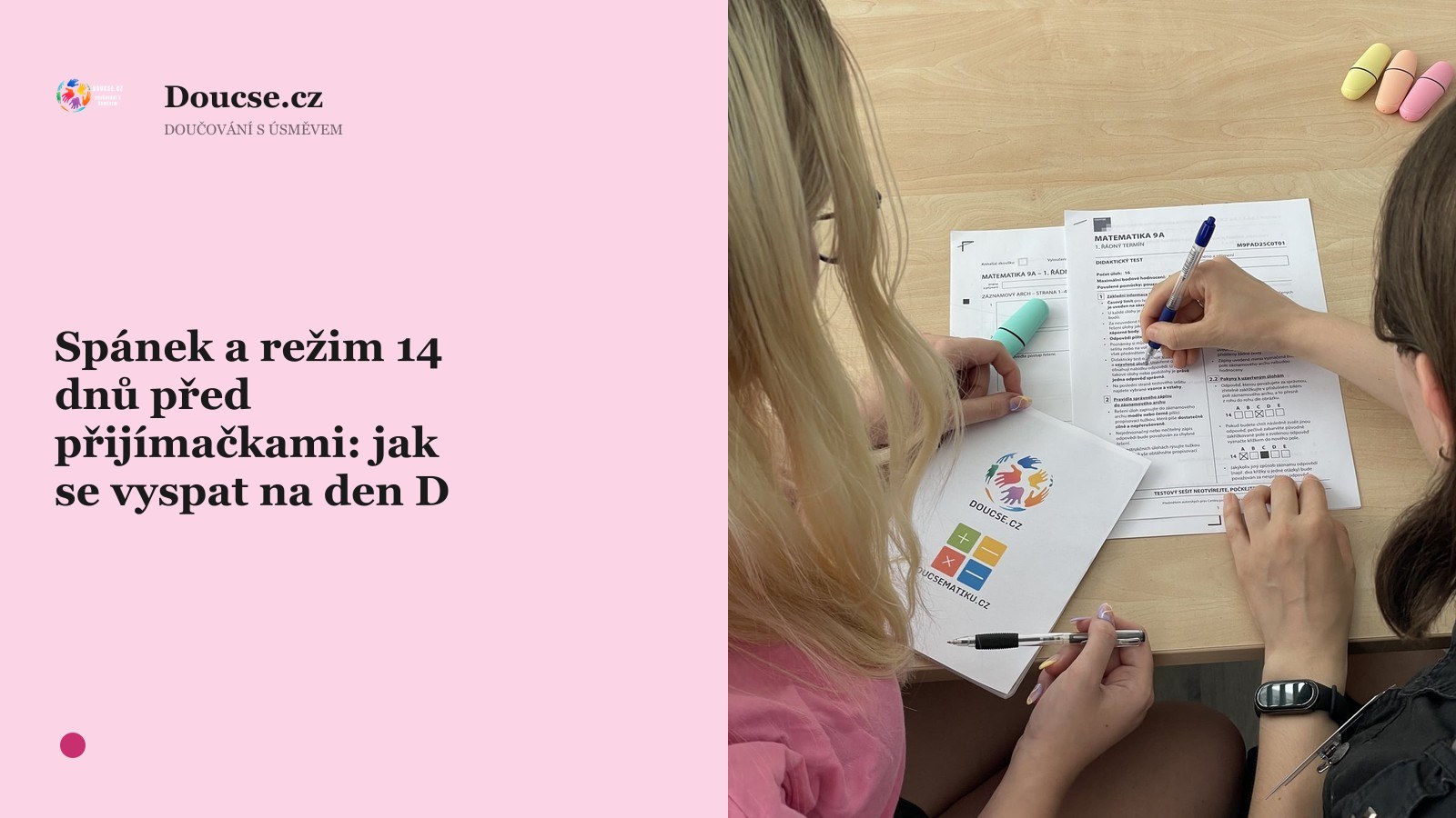 Spánek a režim 14 dnů před přijímačkami: jak se vyspat na den D