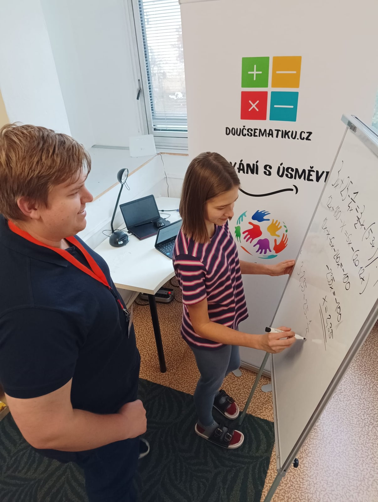 Doučování na flipchartu