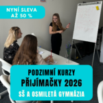 Podzimní kurzy na přijímačky 2026 - SŠ a osmiletá gymnázia